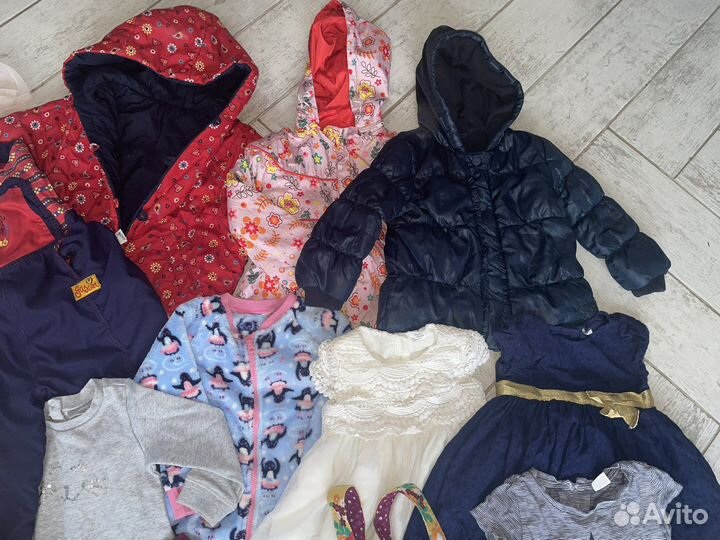 Большой пакет одежды для девочки 1-2года(80-92)