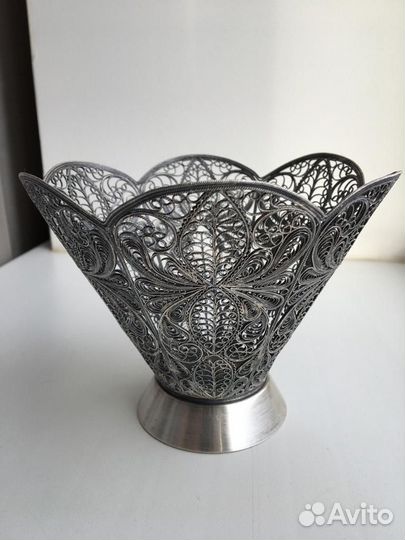 Конфетница мельхиор СССР