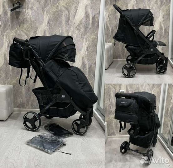 Коляска Baballo 2023 Новая (Black Стиль)