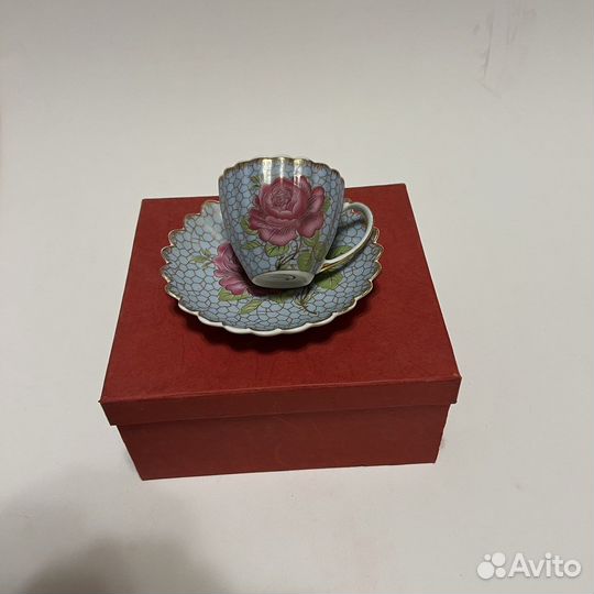 Набор кофейных чашек. Фарфор китайский