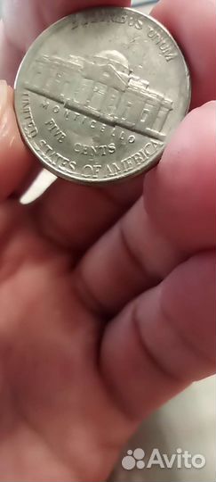 Монета 5 центов с браком 1991 года