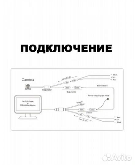 Кабель для камеры заднего вида 15 метров оптом