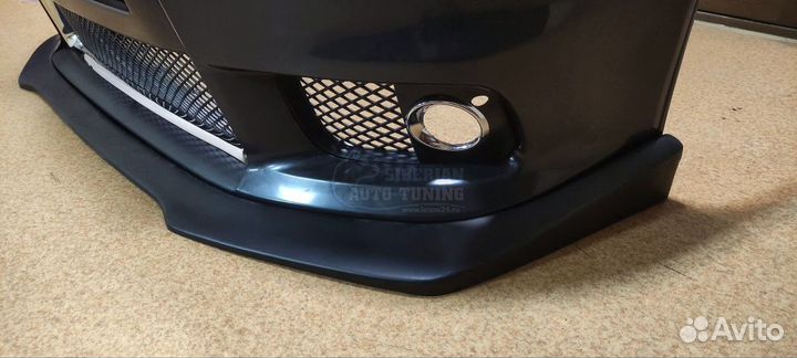 Сплиттер на передний бампер EVO на Lancer 10