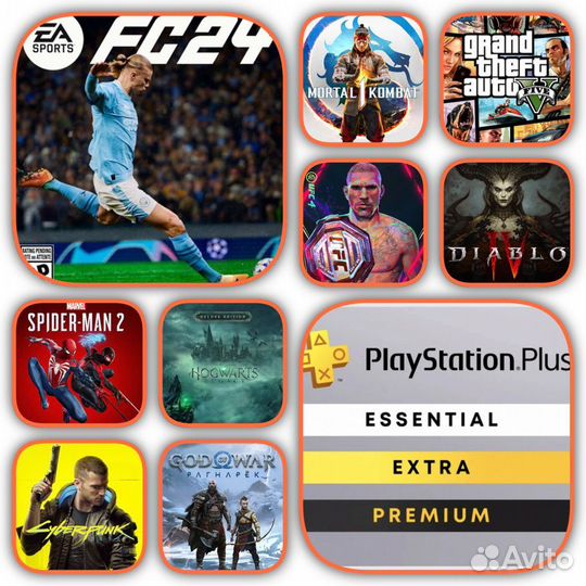 Игры PS4/PS5 PS +, EA Play