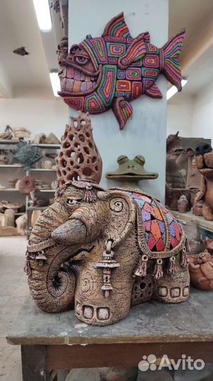 Слон светильник