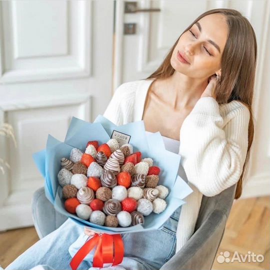 Букет из клубники Восторг L