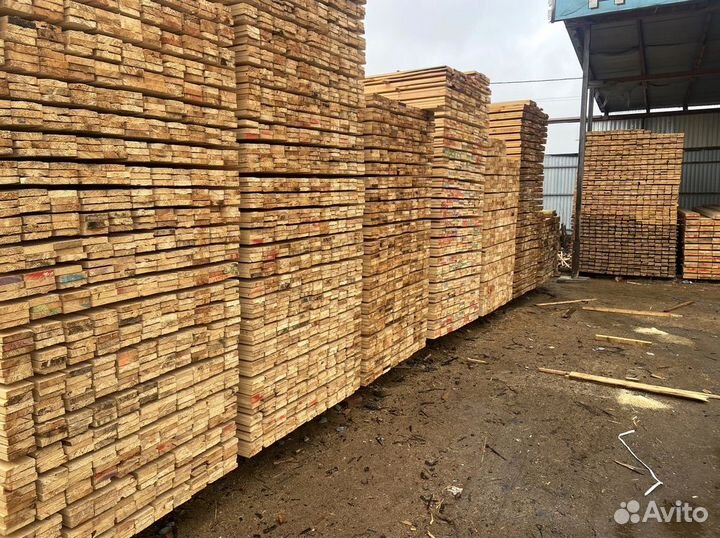 Доска обрезная 25x150x3м