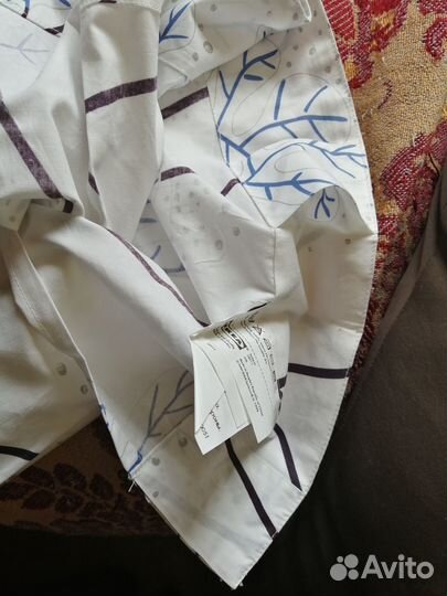 Гардины икеа sabina белые с рисунком