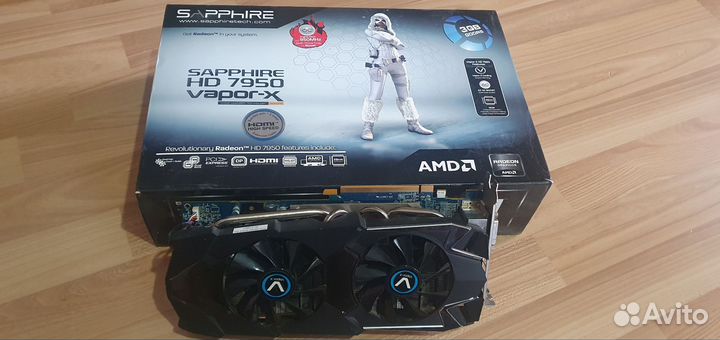 Видеокарта sapphire HD 7950 vapor-x