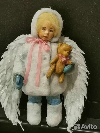 Ватные елочные игрушки