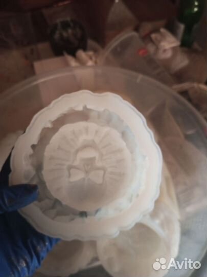 10 Силиконовых форм для гипса и бетона пепельниц