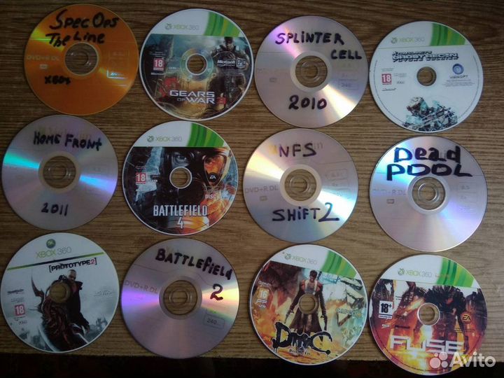 Продам диски для PS 2 и Хбокс 360