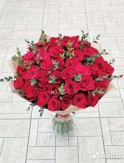 Цветы розы букет