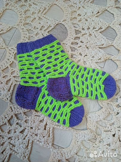 Носки вязаные ручной работы детские
