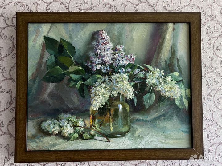Картина маслом на холсте 'Сирень