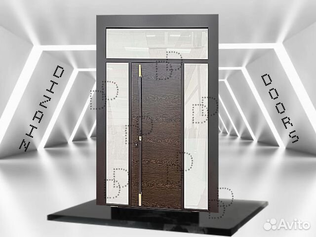 Парадная входная дверь с боковыми стеклами DD-275