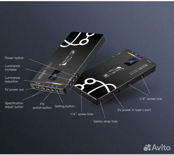 Видеосвет DigitalFoto tree frog 17Вт RGB