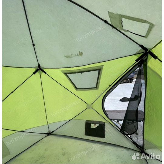 Зимняя палатка куб трехслойная