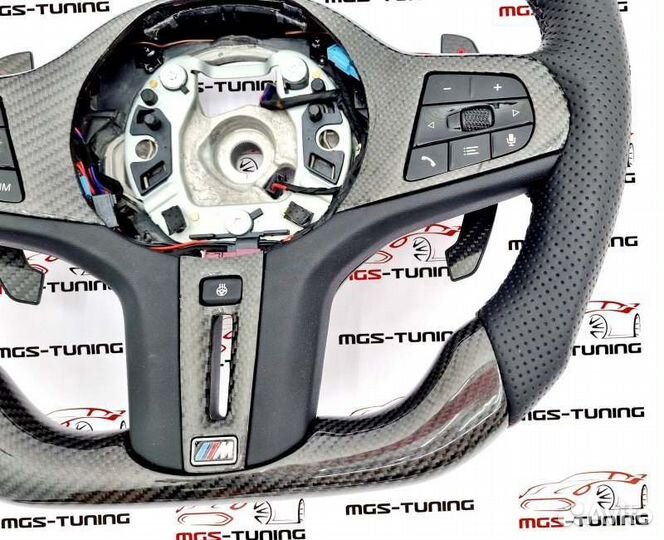 Руль с подогревом BMW 3 серия G20 стиль M карбон