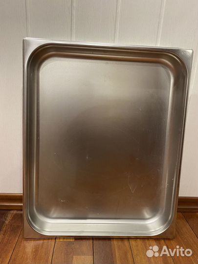 Гастроемкость Luxstahl нерж. GN 2/1 654х530х65 мм