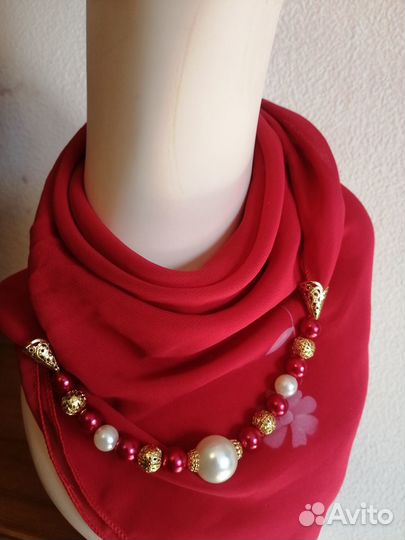 Шарф - колье Бусы