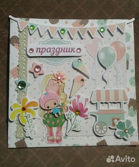 Открытка ручной работы