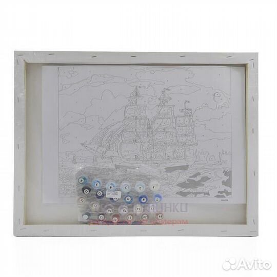 Картина по номерам 40x50 Чай с фисташками и макару