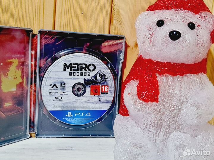 Игра Metro Exodus Метро Исход Steelbook PS4 (бу)