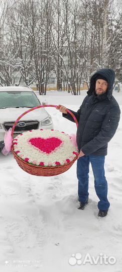 Большой букет из роз