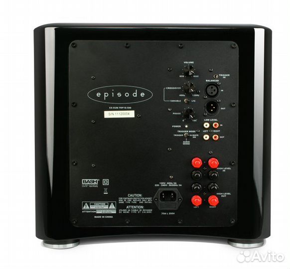 Сабвуфер Episode ES-SUB-TRP10-500 Gloss Black