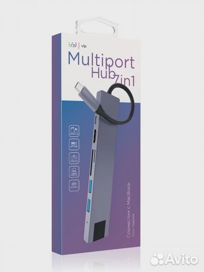 USB-С HUB Хаб Переходник Multiport Graphite