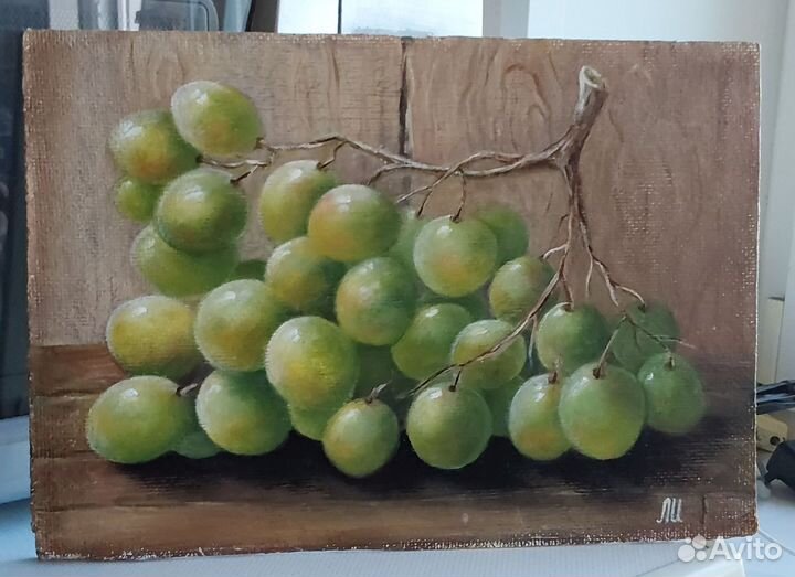 Картина маслом фрукты Виноград