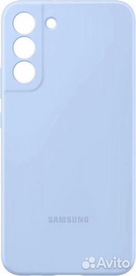 Чехол Silicone Cover для Samsung S22+ Blue, новый