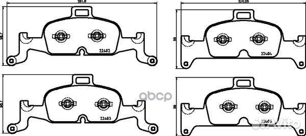 Колодки тормозные audi a4 15/a5/q5 16- P85164