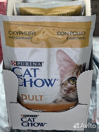 Корм д/взр. кошек Cat Chow с гов. - 104 шт