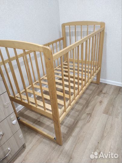 Детская кровать качалка для новорожденных