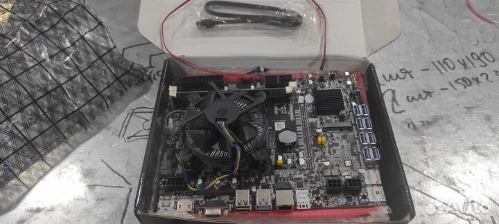 Материнская плата b75 в сборе