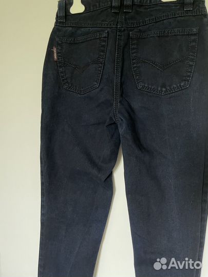 Джинсы женские прямые 46 синие
