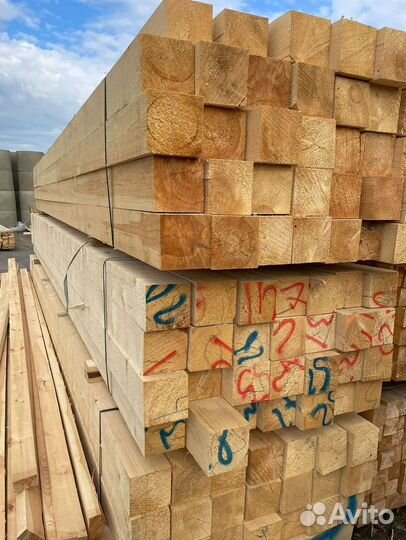 Брус обрезной 100х150х6000мм от производителя