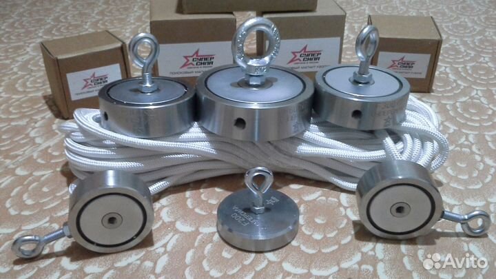 Поисковый магнит двухсторонний F400