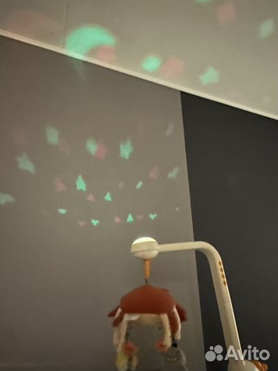 Мобиль проектор на кроватку музыкальный