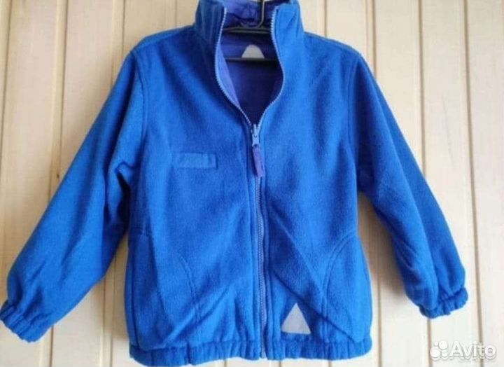 Ветровка флиска 116 двусторонняя для мальчика