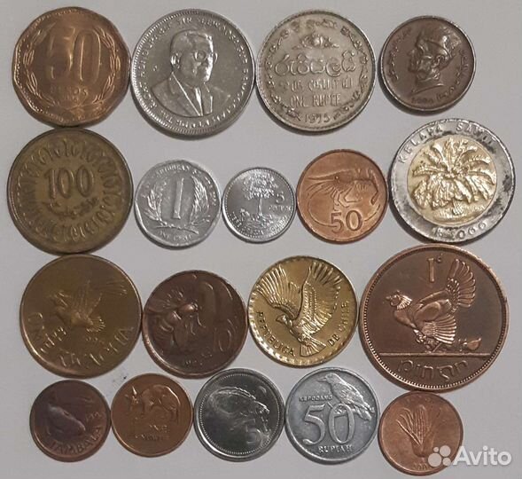 Монеты разные иностранные