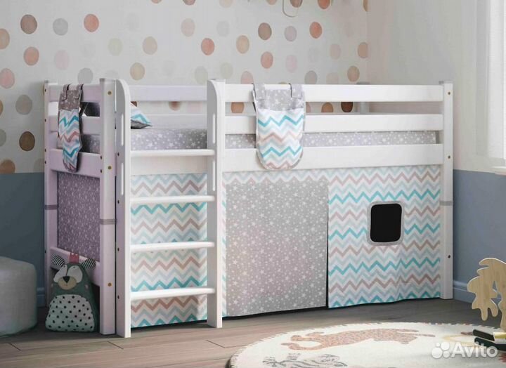 Новая Штора для низкой кровати Соня Мебельград