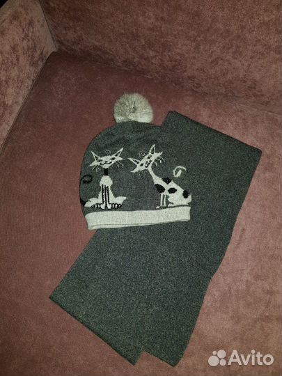 Комплект шапка и шарф