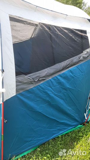 Палатка quechua arpenaz 4.1 fresh and black