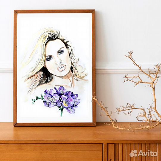 Портрет по фото на заказ масло акрил ручная работа