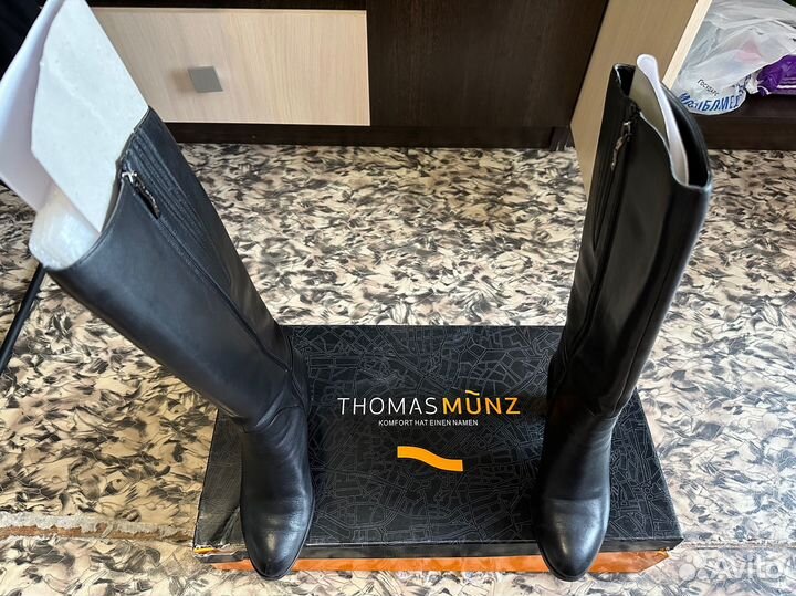 Сапоги ботфорты tomas munz