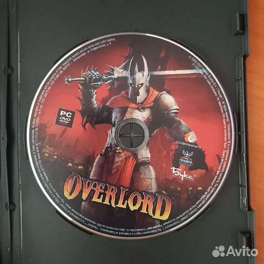 Диск с игрой Overlord