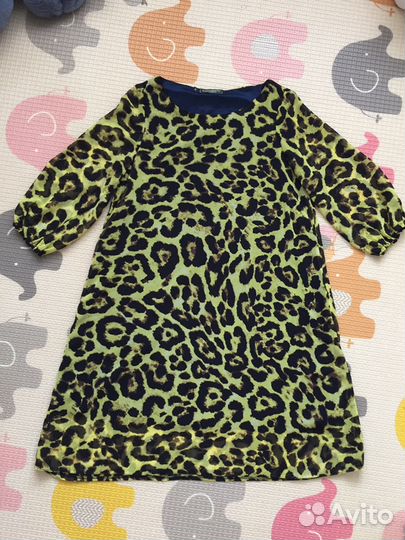 Платье леопардовое